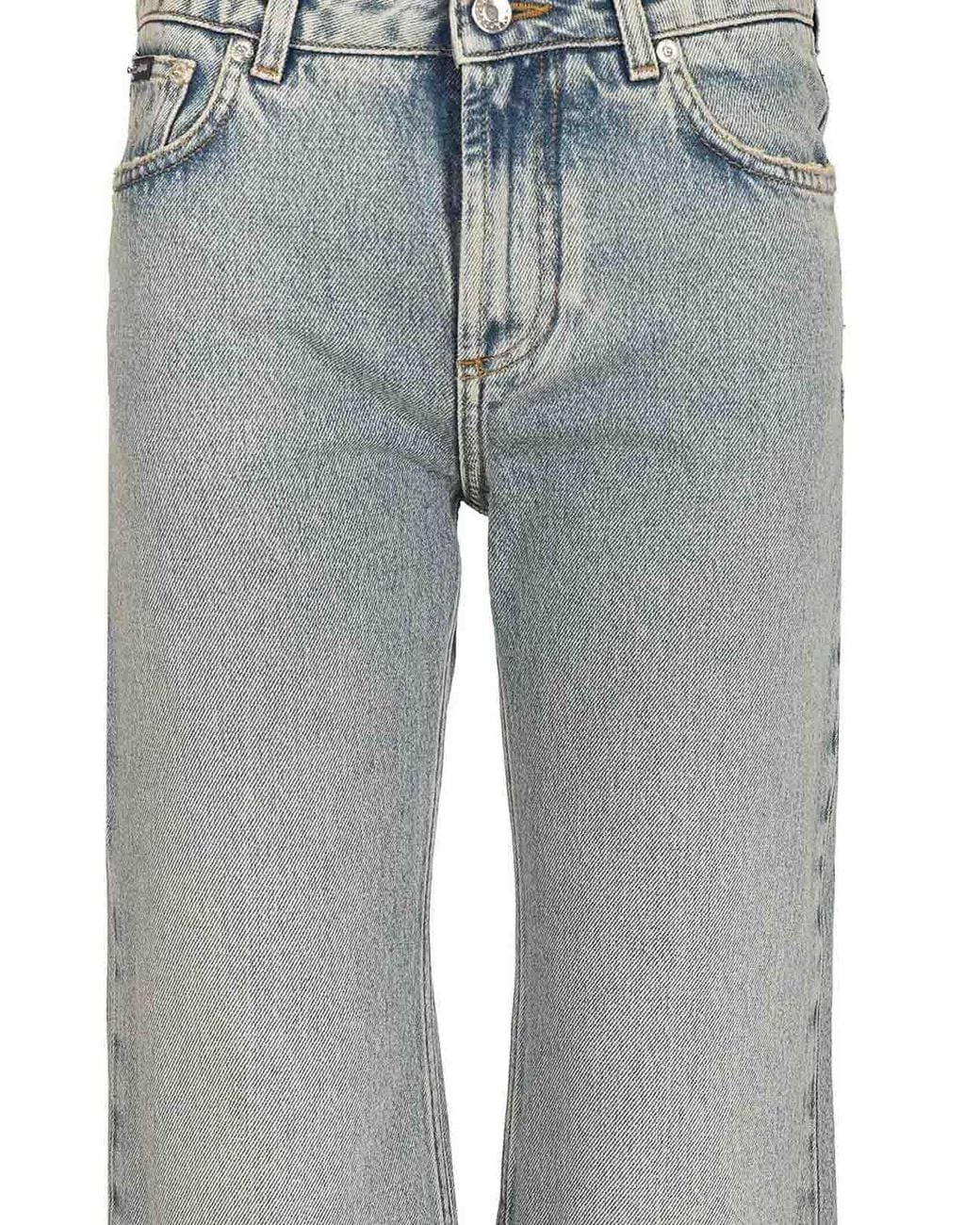 Dolce & Gabbana Gray Straight Leg Jean