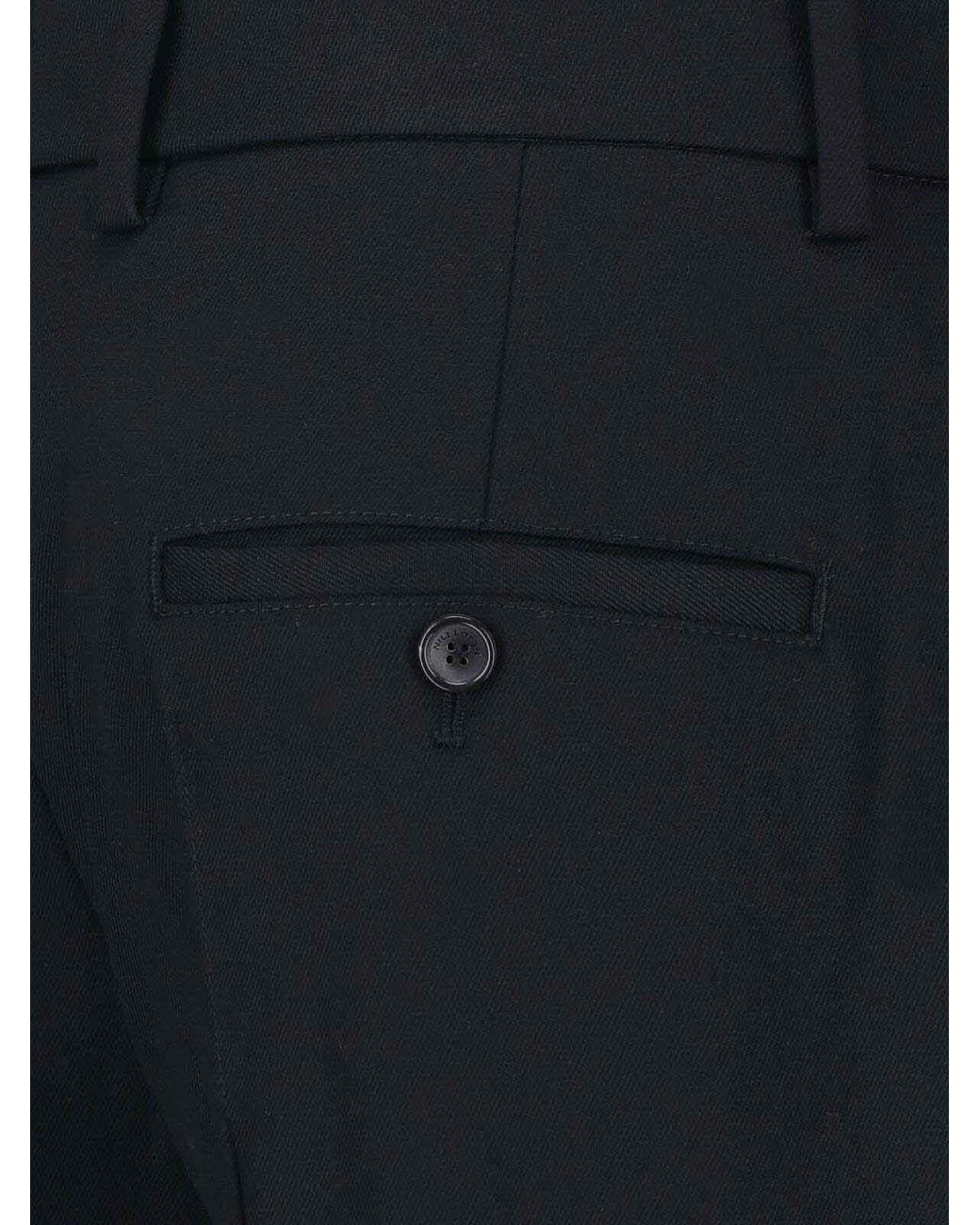 Nili Lotan Blue Tailored Virgin Wool Trousers