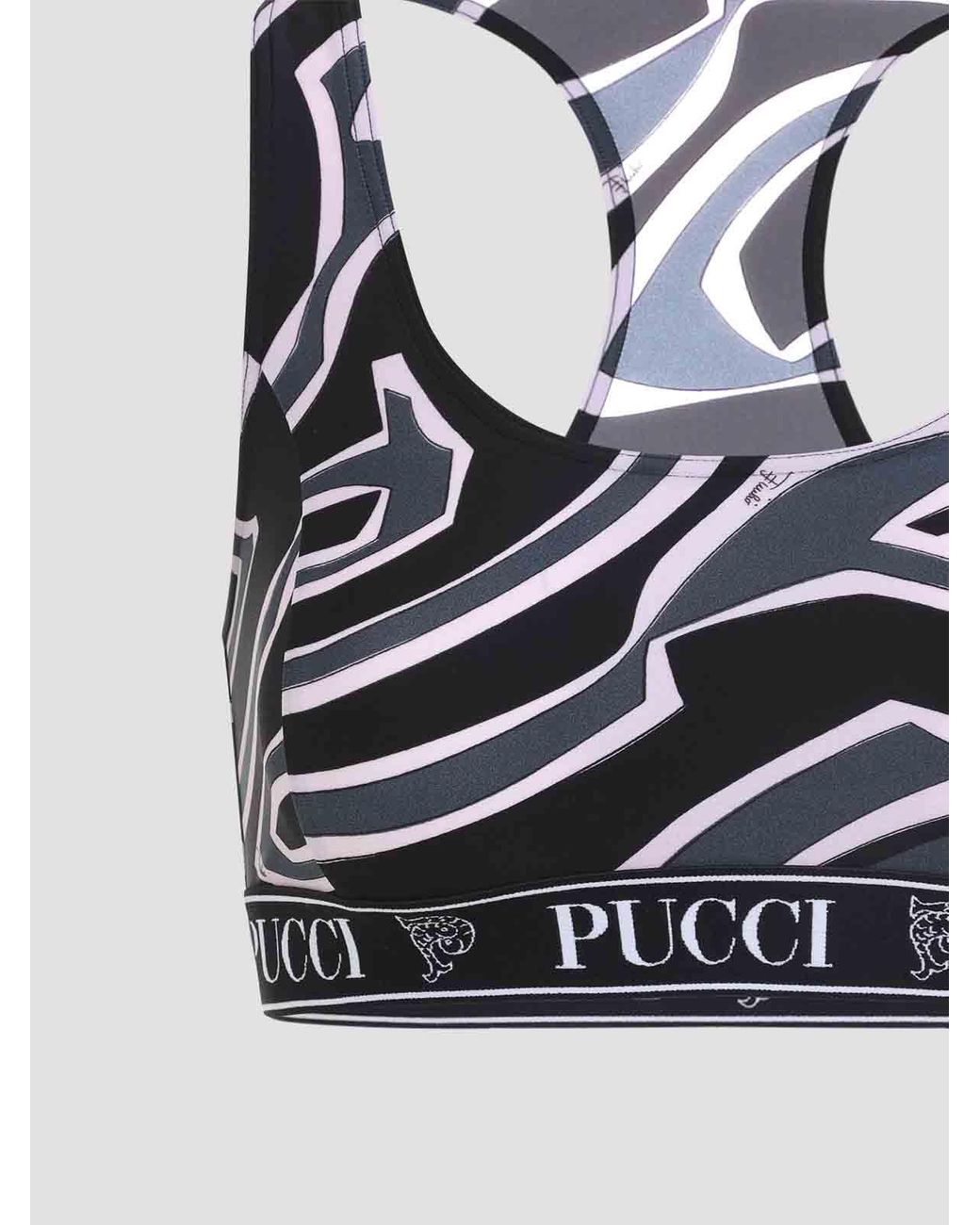 Emilio Pucci Blue Polyamide Top