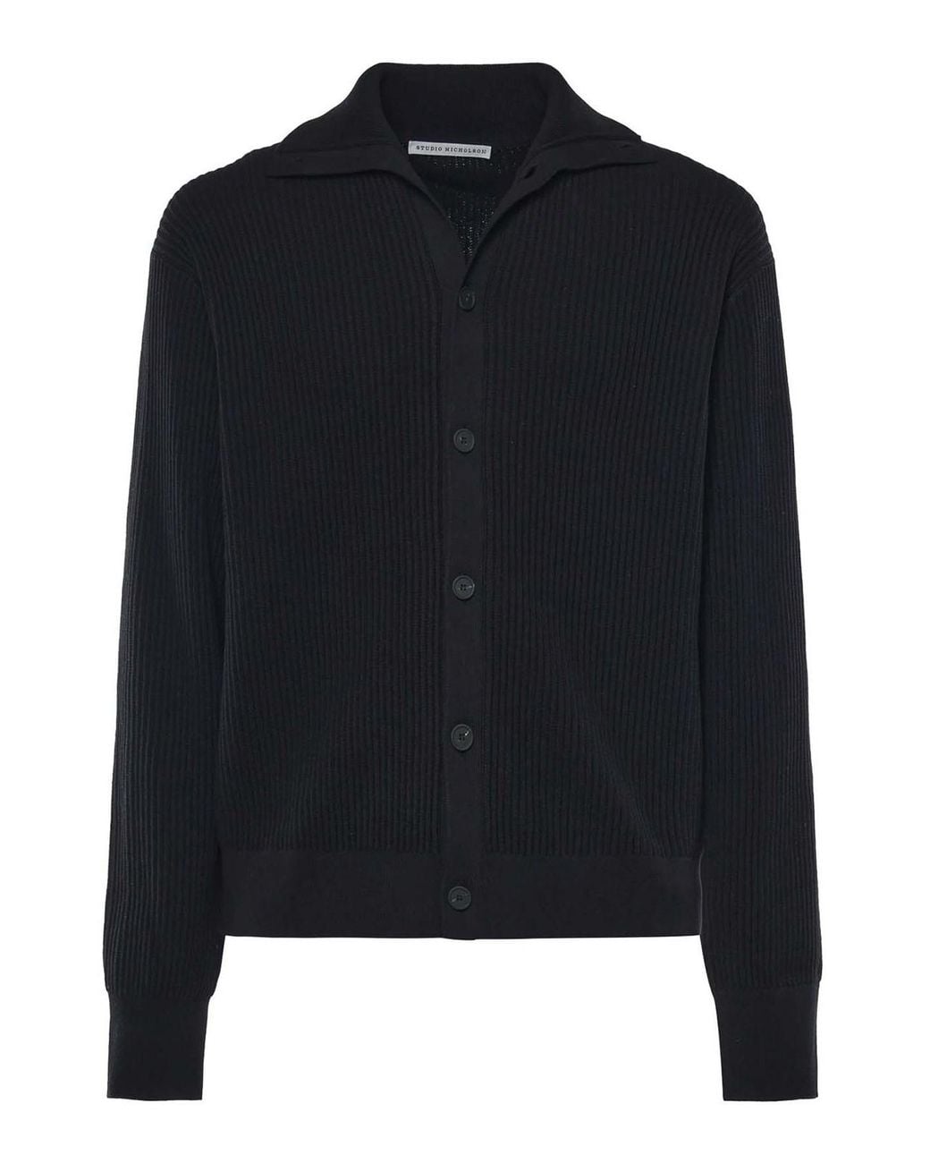 Studio Nicholson Black Hamto Cardigan for men