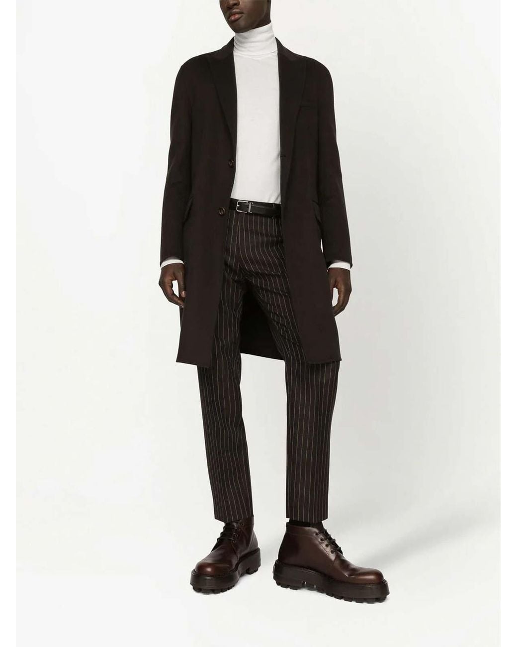 Dolce & Gabbana White Turtle Neck Pullover for men