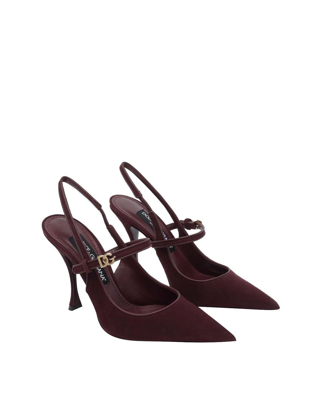 Dolce & Gabbana Brown Suede Slingback