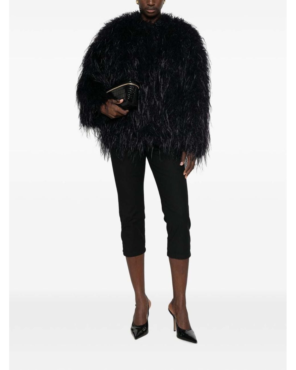 Forte_forte Black Ecofur Blouson Jacket