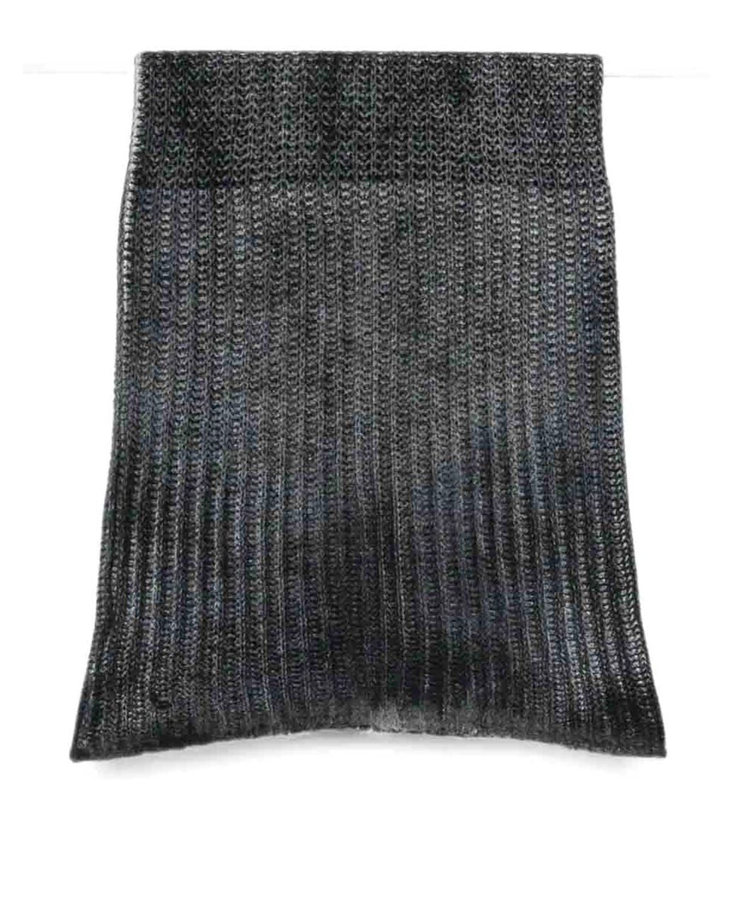 Avant Toi Black Effect Corn Cob Stitch Neck-Warmer for men