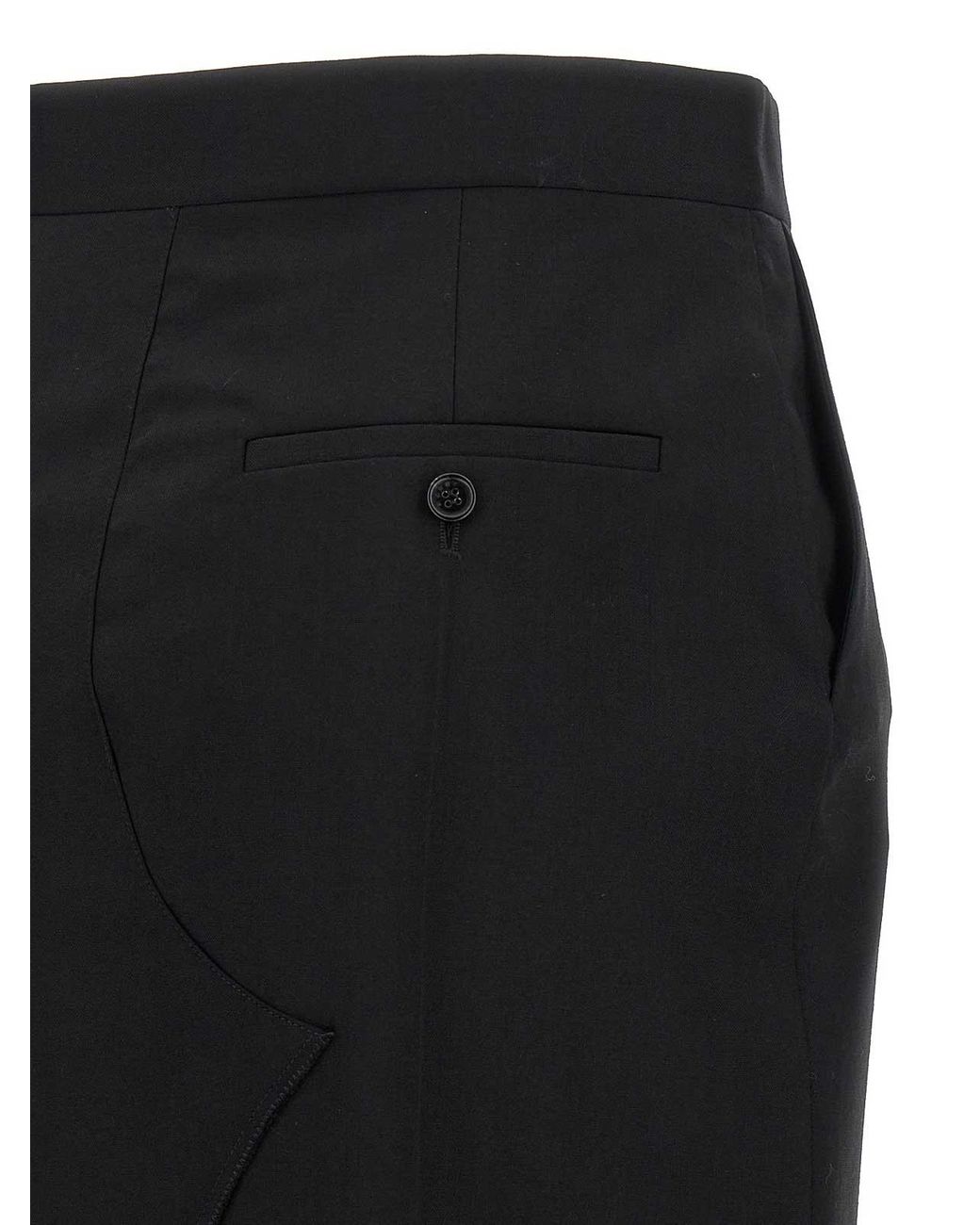Marni Black Exposed Lining Skirt