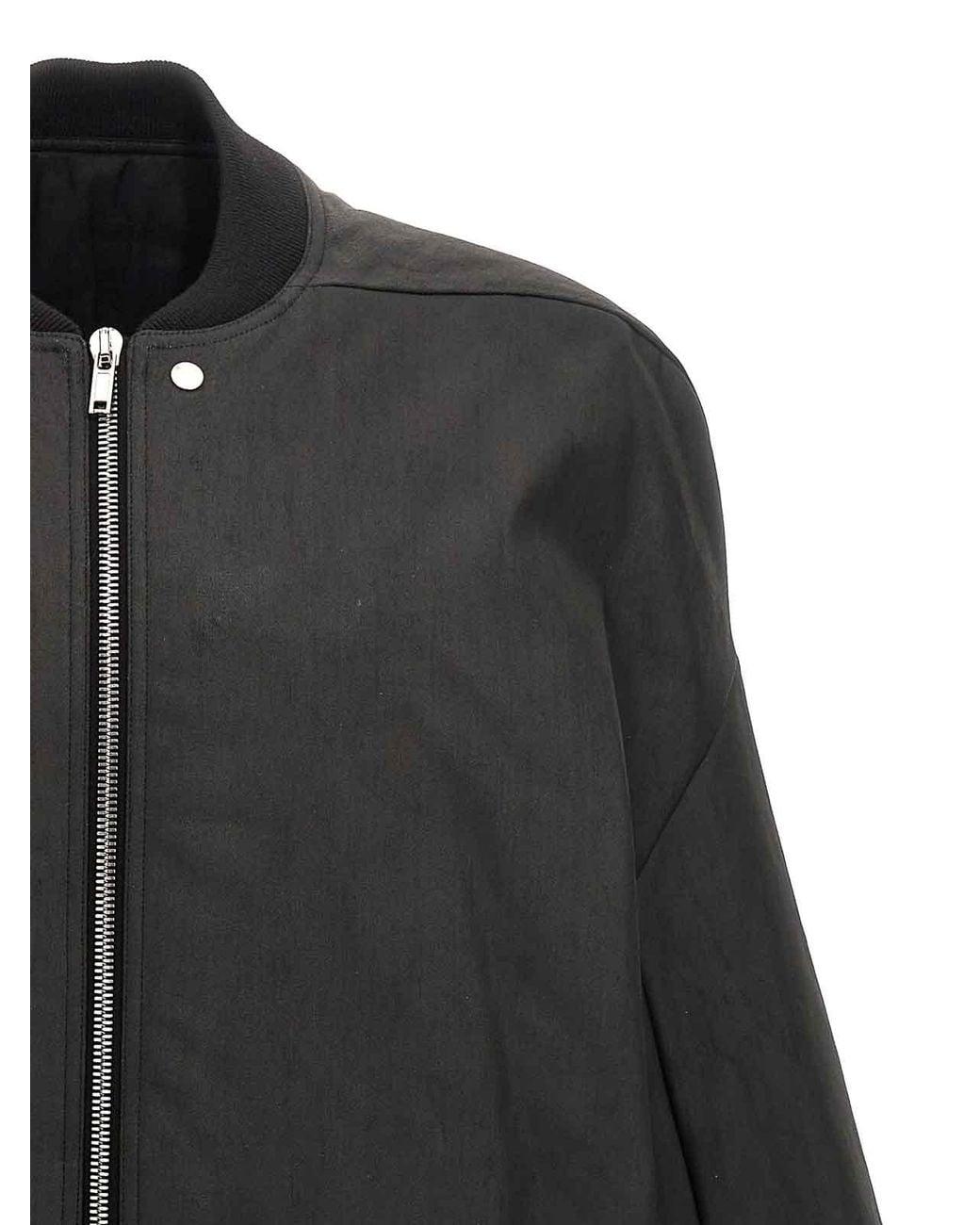 Rick Owens Gray Jumbo Peter Flight Jacket for men