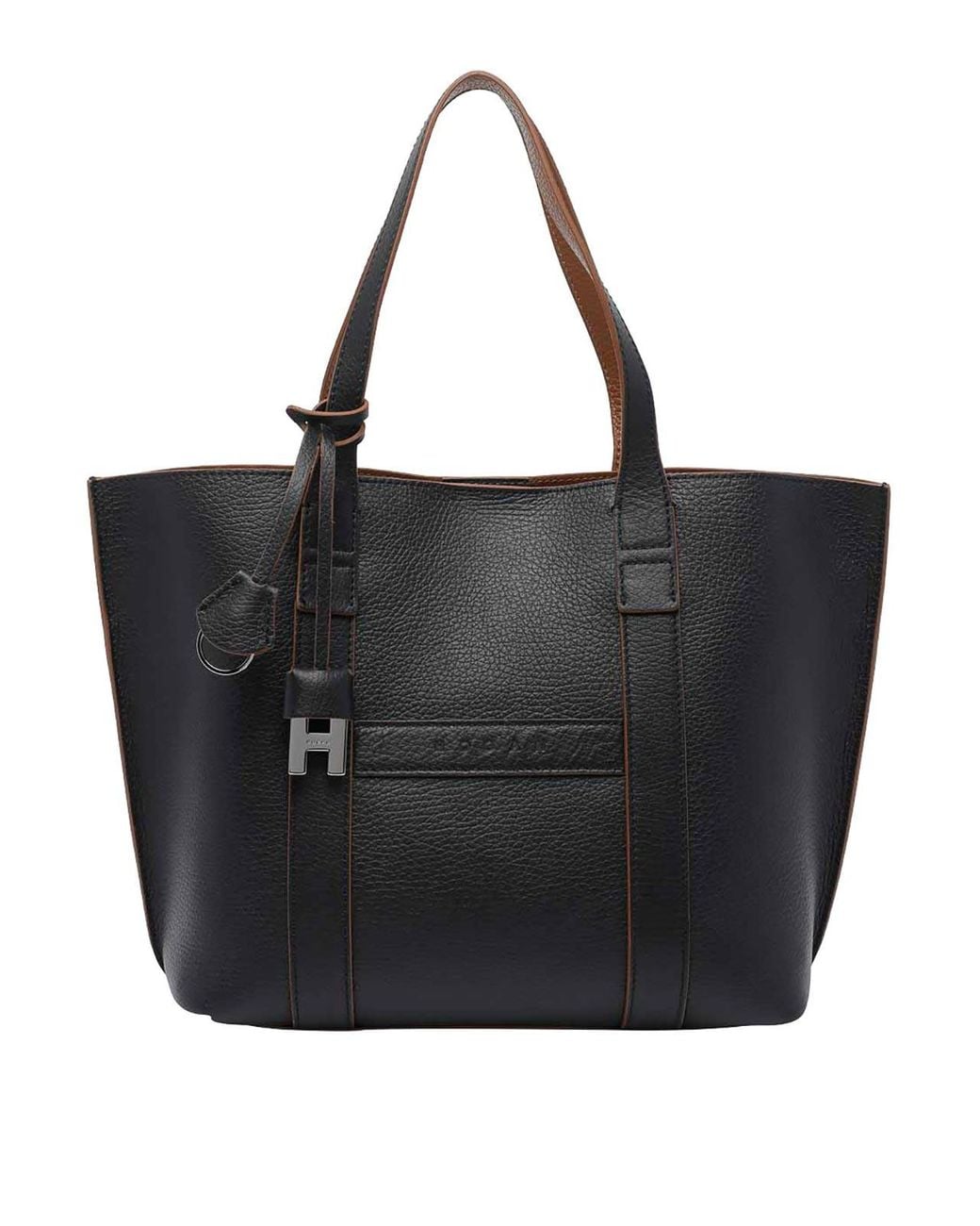 Hogan Black Small Address Shopping Bag