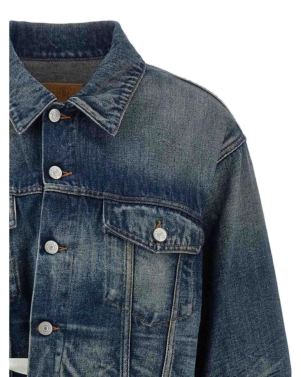 MM6 by Maison Margiela Blue Tape Denim Jacket