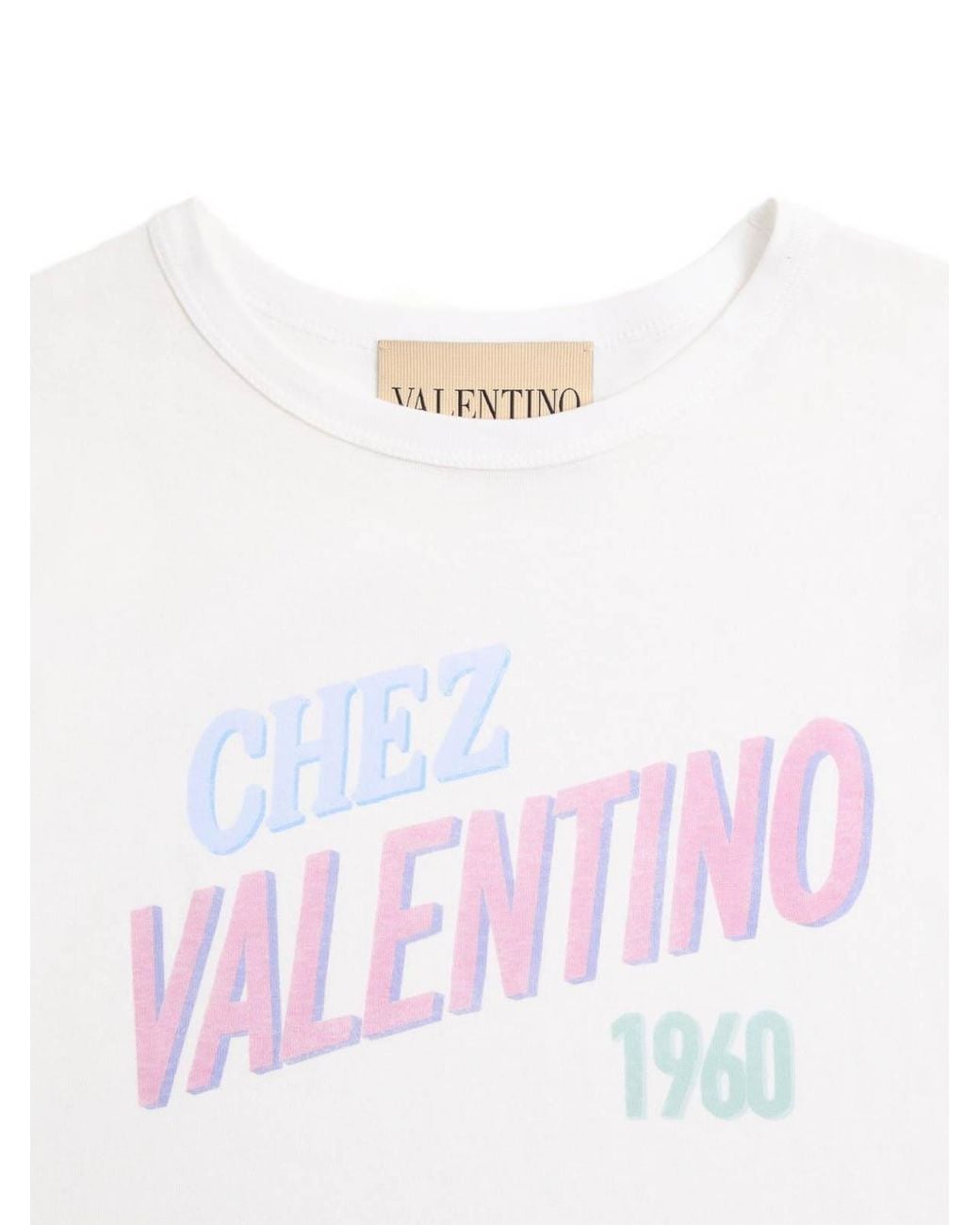 Valentino White Chez Cotton T-Shirt