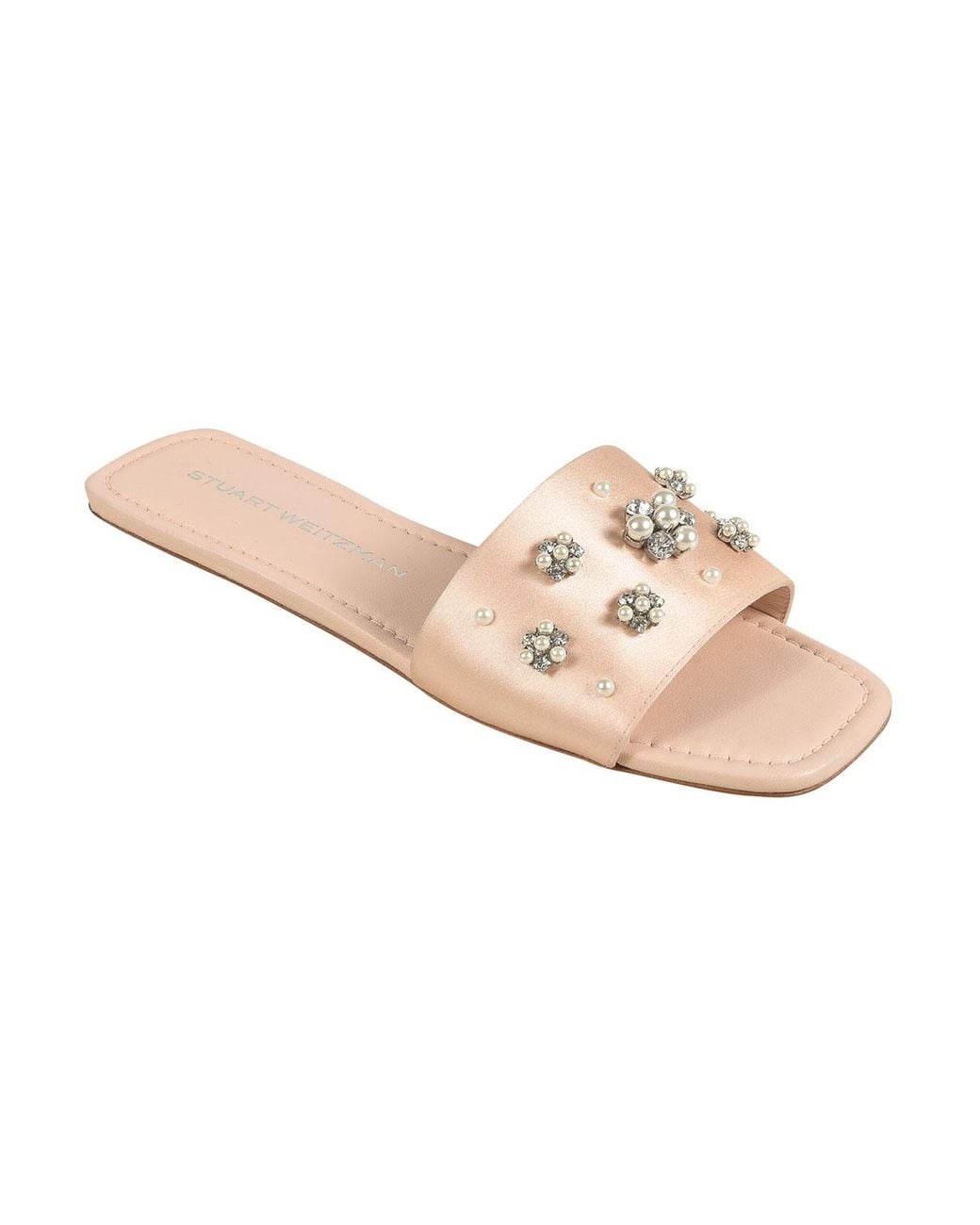 Stuart Weitzman Pink Flat Sandals