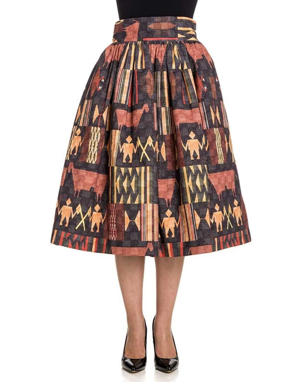 Stella Jean Multicolor Flared Skirt