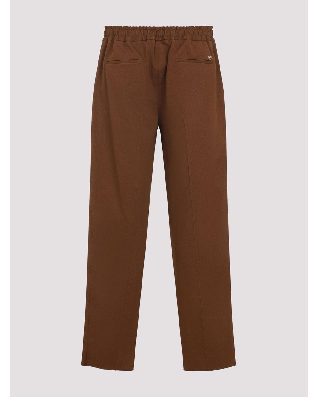 Valentino Brown Wool Pants for men