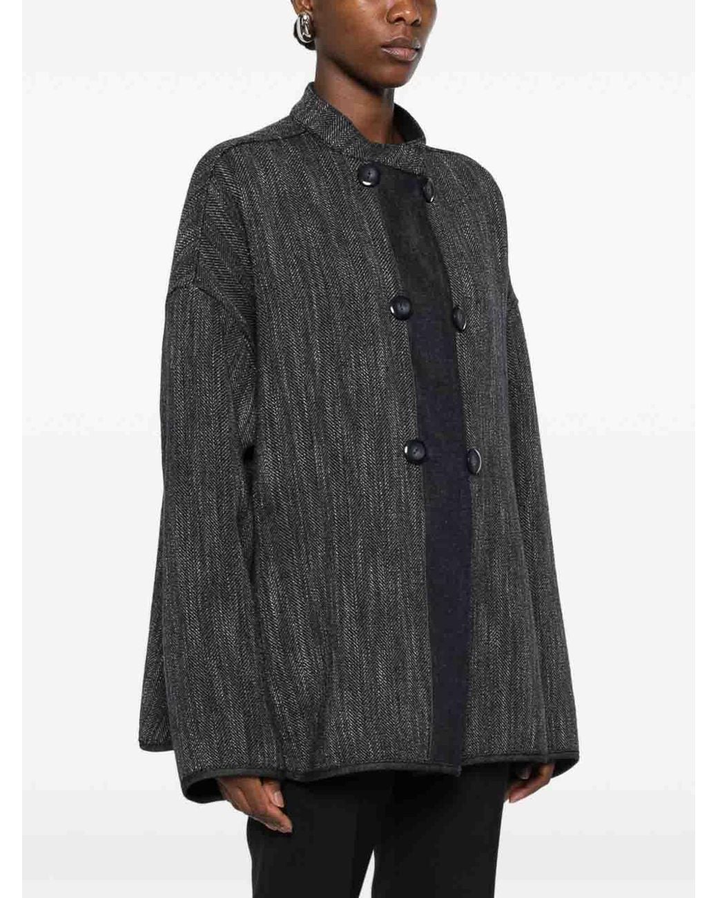 Emporio Armani Black Wool Blend Jacket