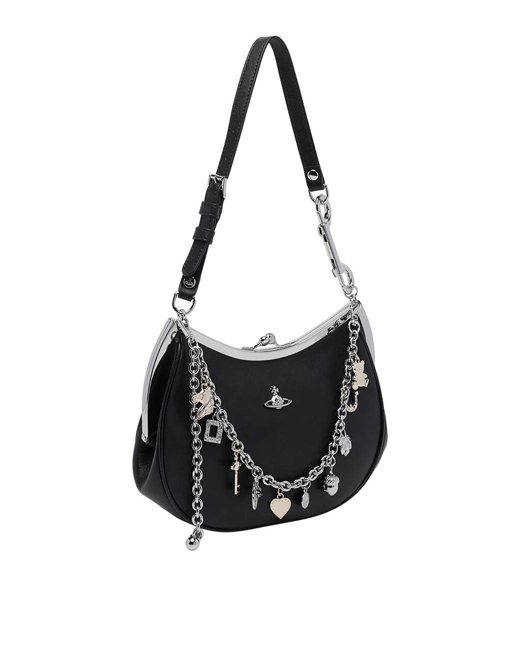 Vivienne Westwood Black Charm Frame Purse