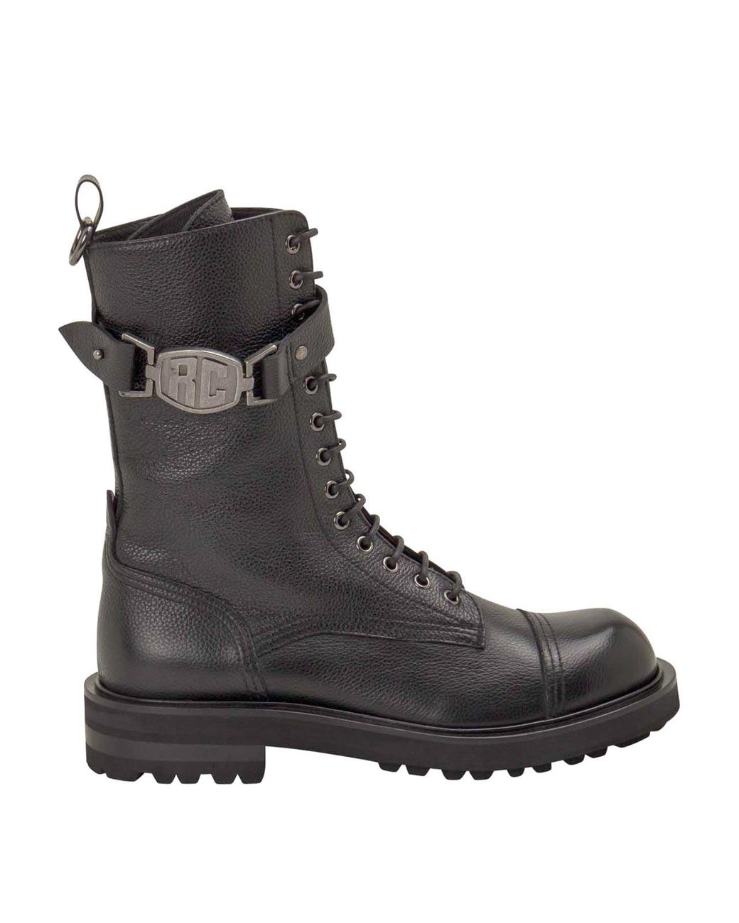 Roberto Cavalli Black Ankle Boots for men