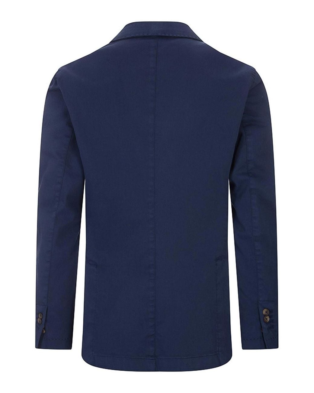 RUSSO CAPRI Blue Oxford Cotton Blazer for men