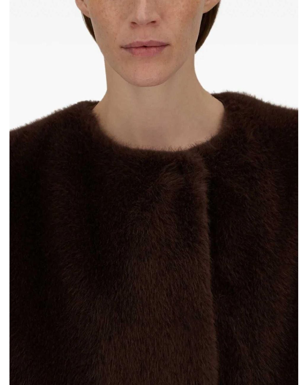 Herno Brown Dark Sleeveless Coat