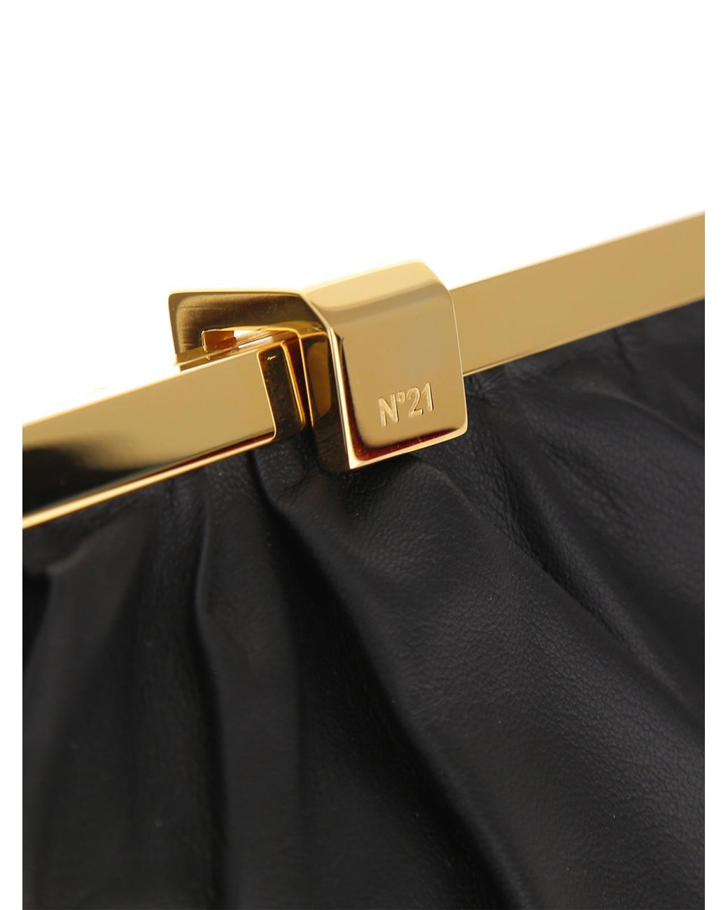 N°21 Black Puffy Jeanne Nappa
