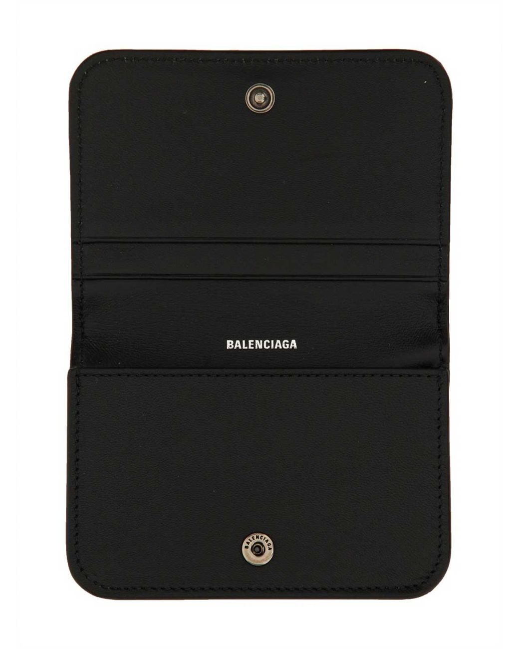 Balenciaga Black Card Holder Monk
