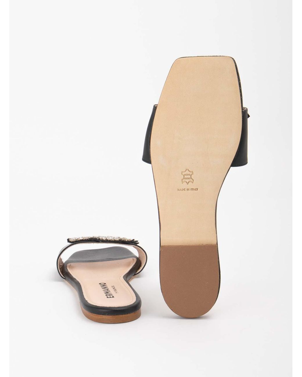 Ermanno Scervino White Slippers With Application