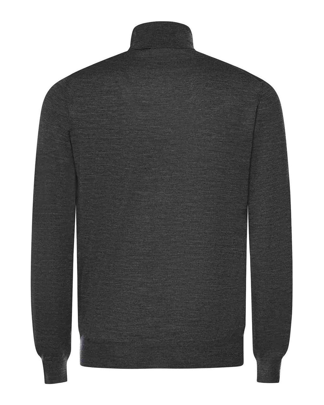 Mauro Ottaviani Gray Wool Turtleneck for men