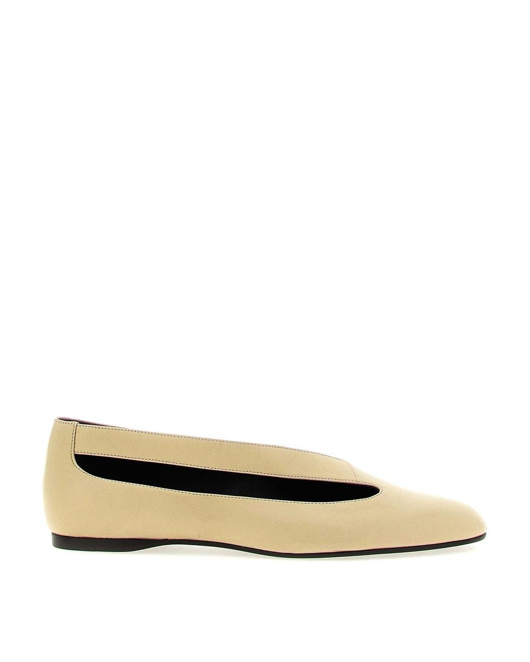 Khaite Natural 'Diana' Ballet Flats