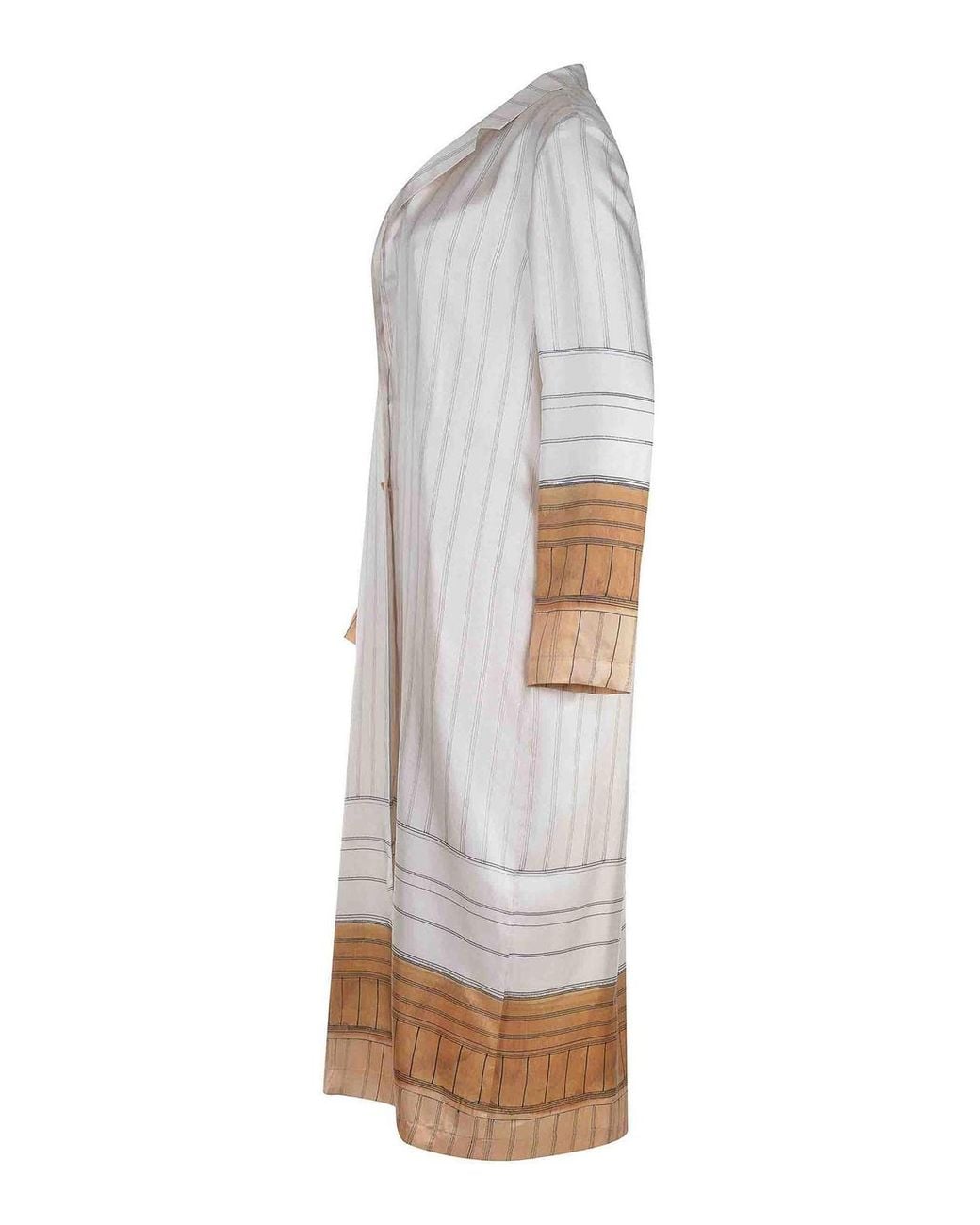 Alysi White Dress Made Of Silk