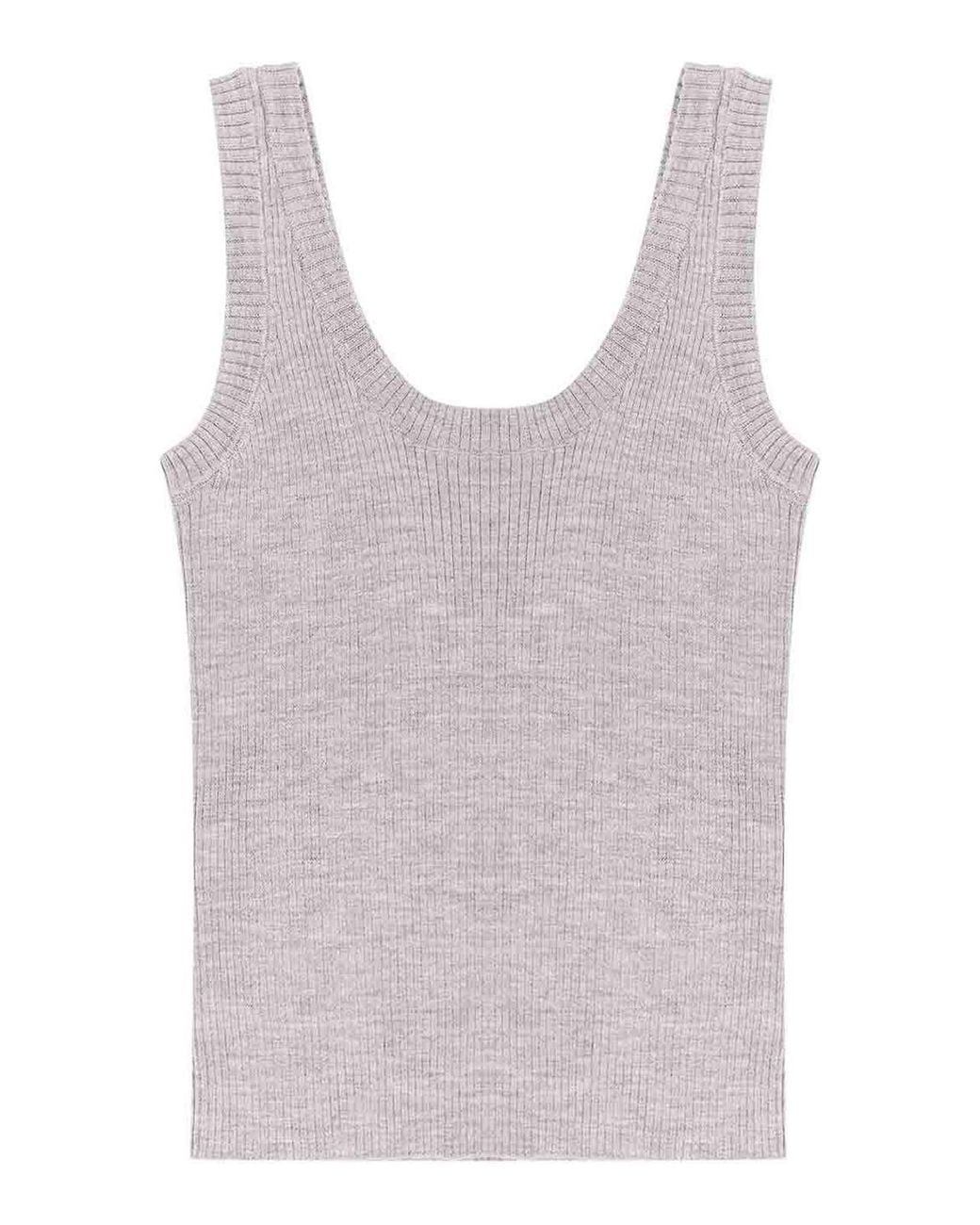 Brunello Cucinelli Gray T-Shirt And Pebble Pole