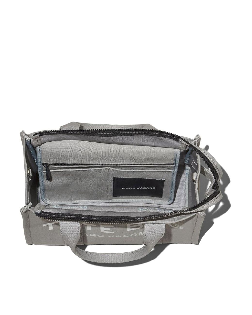 Marc Jacobs Gray Logo Canvas Medium Bag