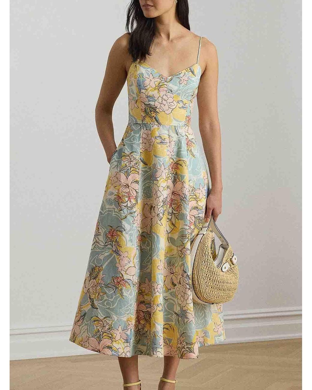Ralph Lauren Metallic Floral Dress