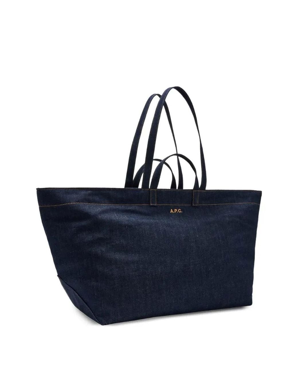 A.P.C. Blue Le Drummer Toile Bag