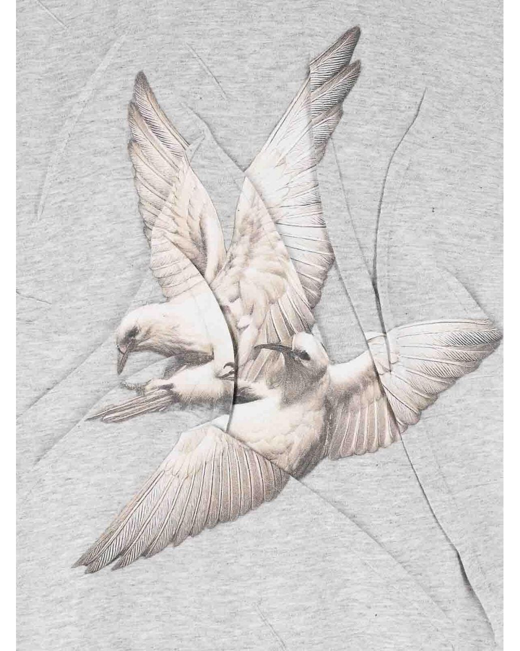 Maison Margiela White Creased Bird T-Shirt for men
