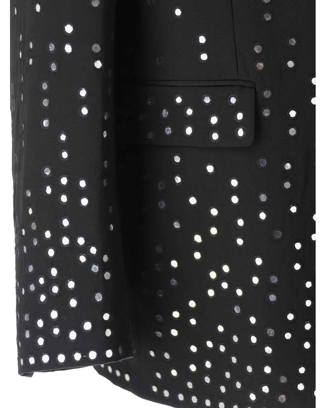 Moschino Black Crystal Embellished Jacket for men