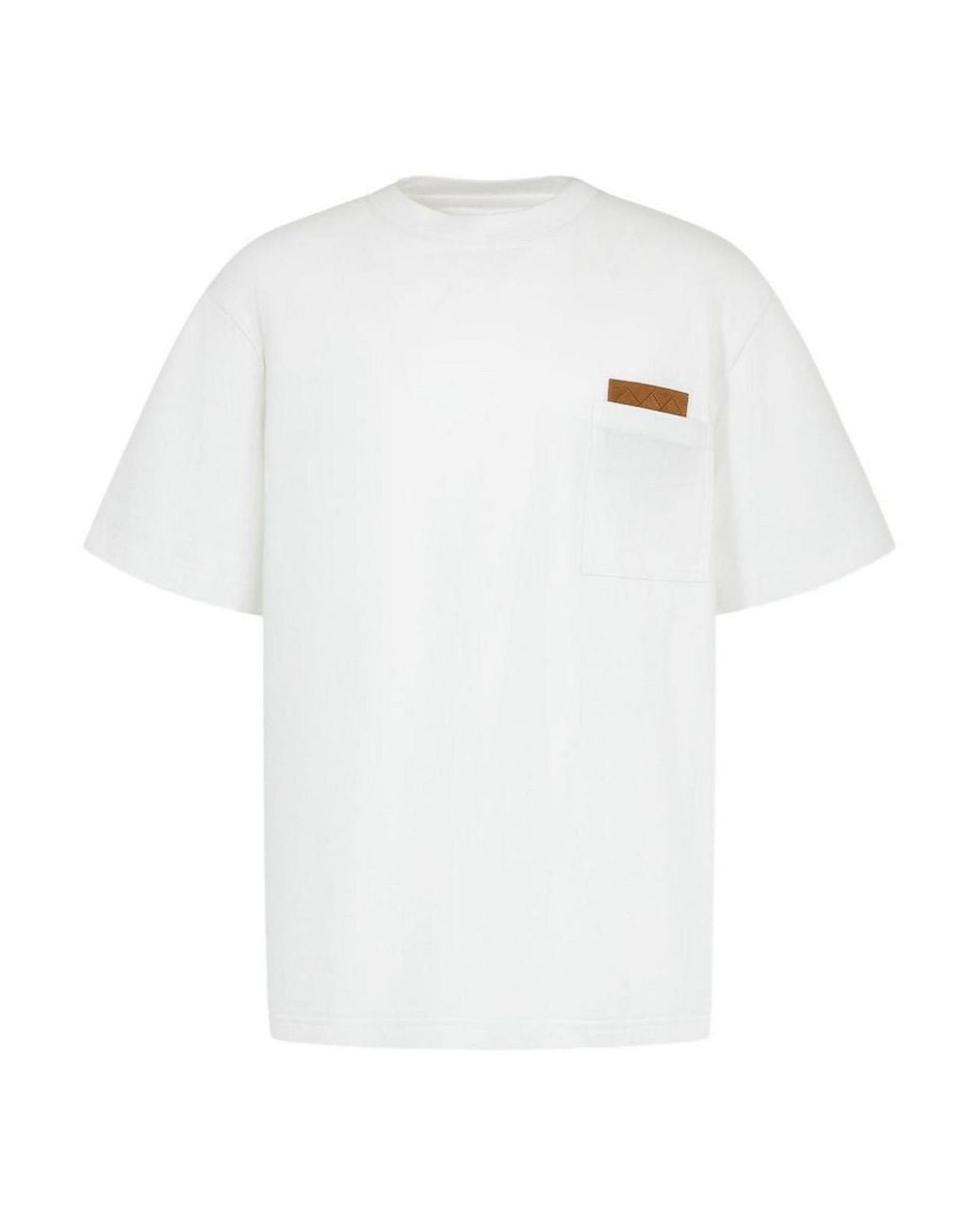 Bottega Veneta White Pima Cotton Jersey T-Shirt for men