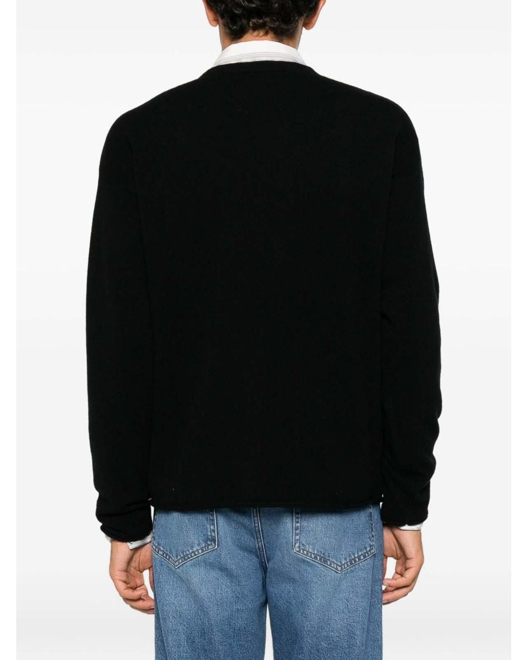 Extreme Cashmere Black Cashmere Crewneck Sweater