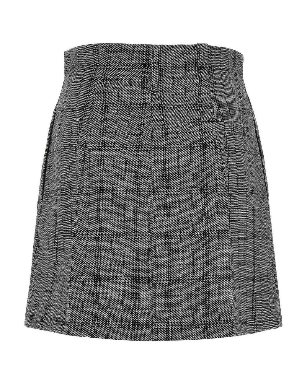 Tela Gray Gaby Pleated Skirt