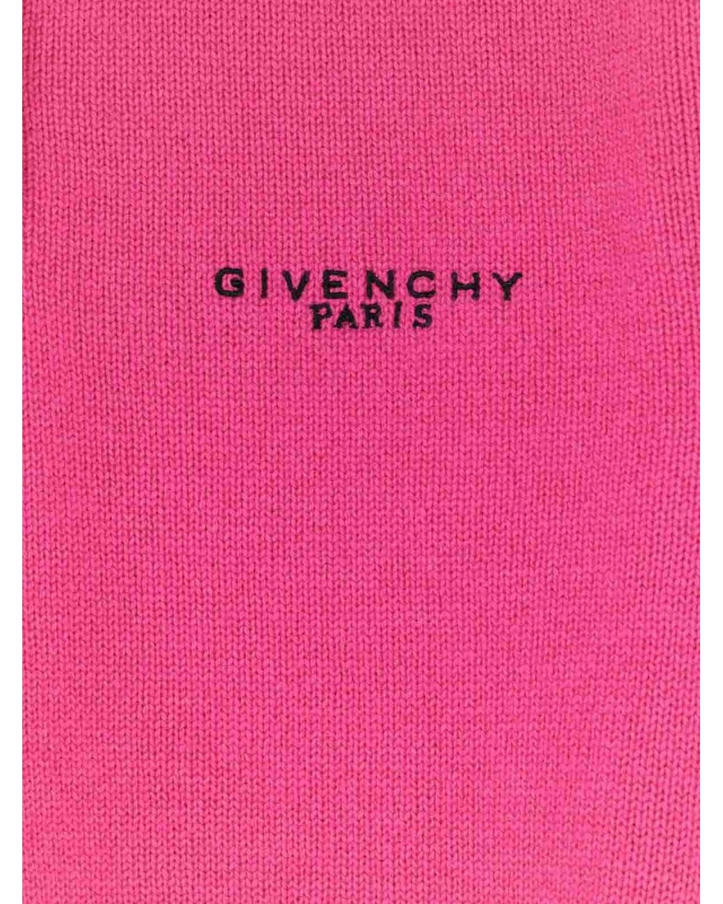 Givenchy Pink Wool And Cashmere Polo Shirt
