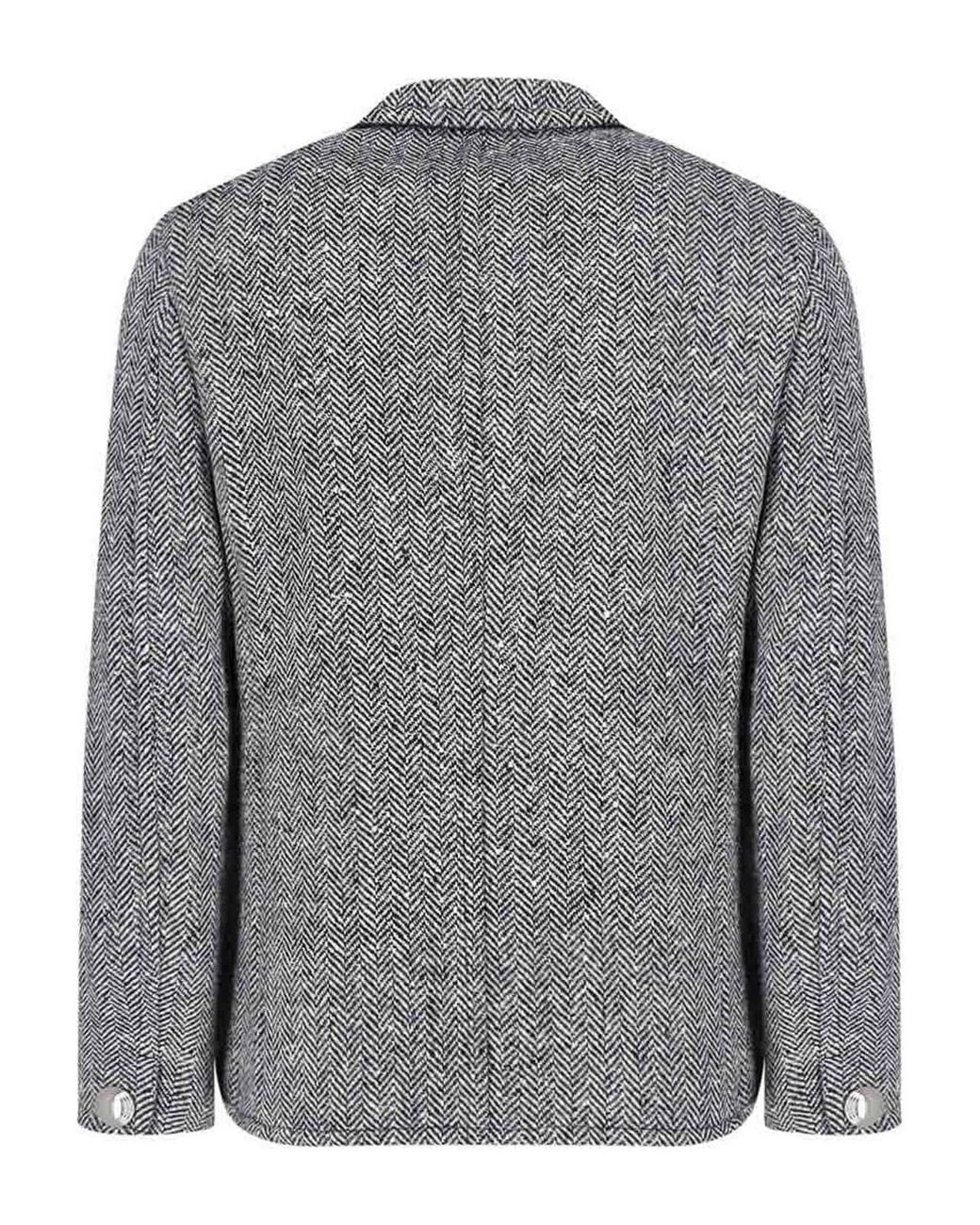 Junya Watanabe Gray Single-Breasted Wool Blazer for men