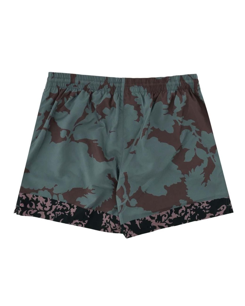 Dries Van Noten Gray Floral Print Swimsuit for men