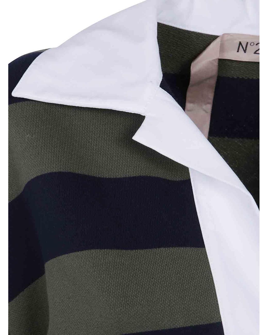 N°21 Blue Polo Neck Sweatshirt