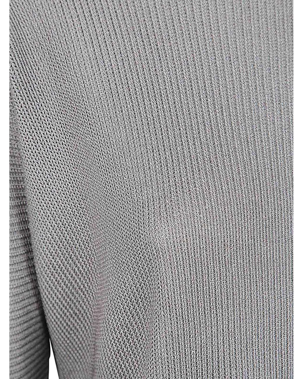 Giorgio Armani Gray U-Boot-Pullover