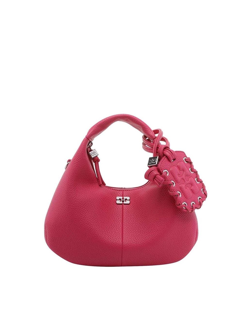 Ganni Pink Cabaret Hobo Bag
