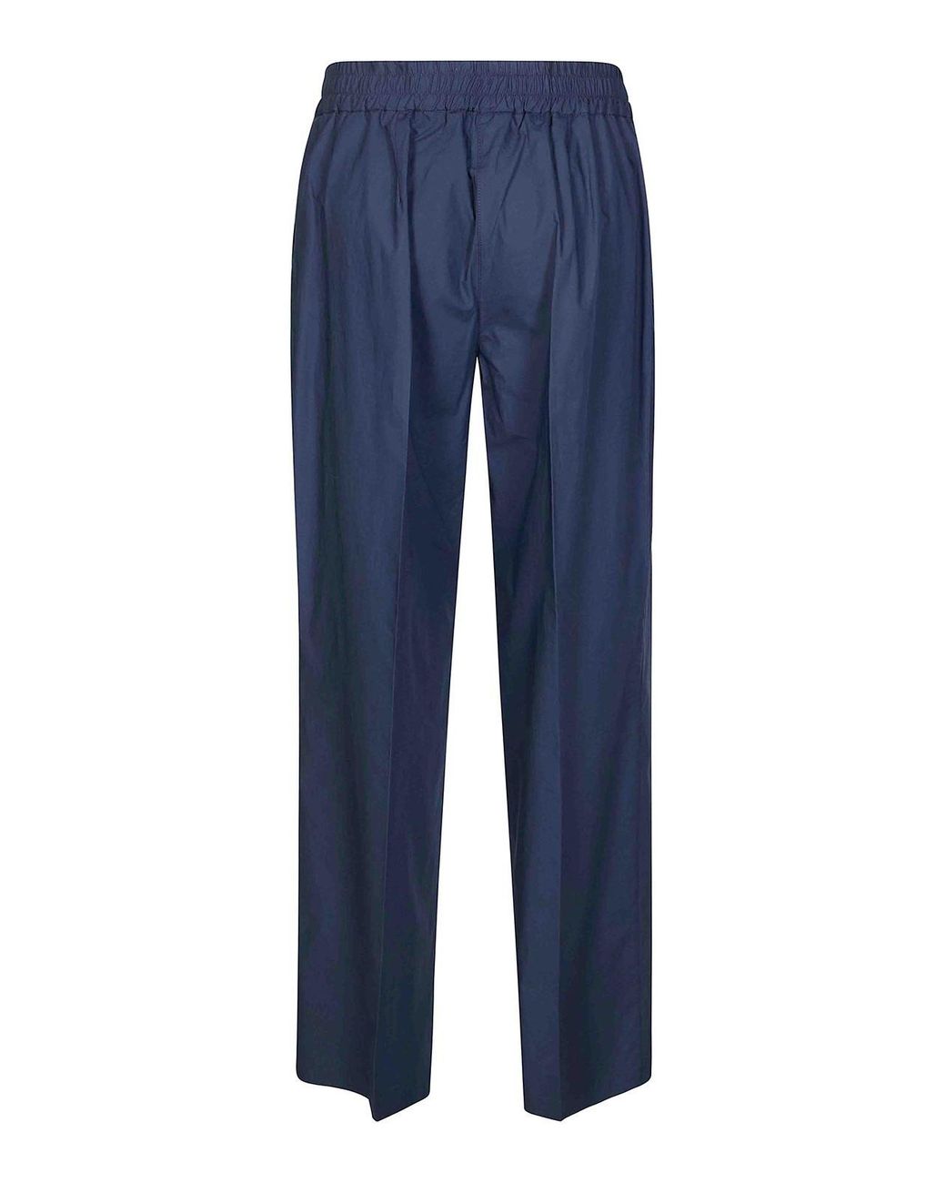 P.A.R.O.S.H. Blue Wide Cotton Trousers