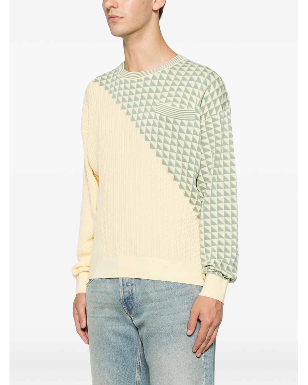 Versace Natural Sweater for men