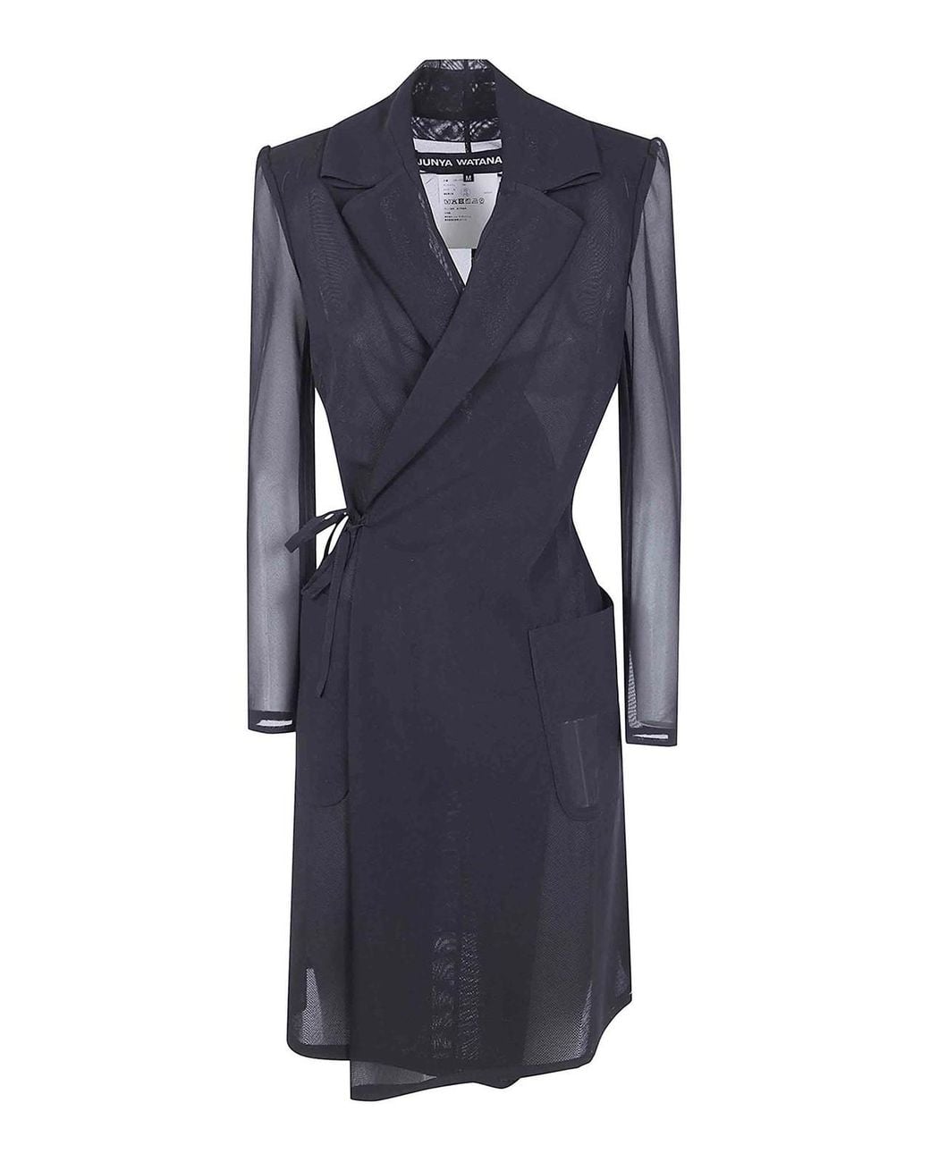 Junya Watanabe Blue Long Doublebreasted Coat