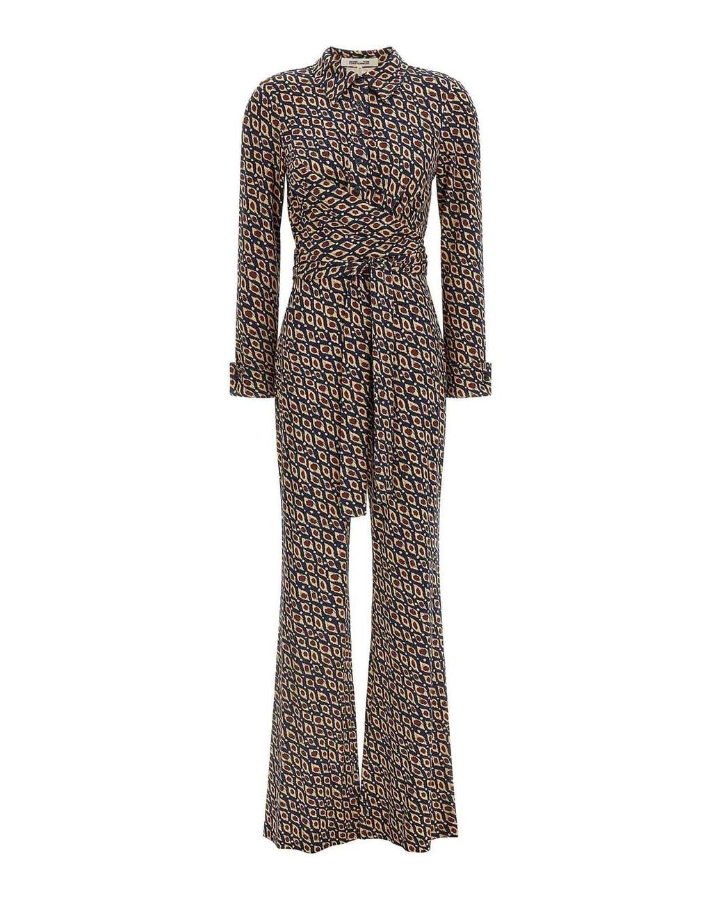 Diane von Furstenberg Multicolor Michele Jersey Jumpsuit