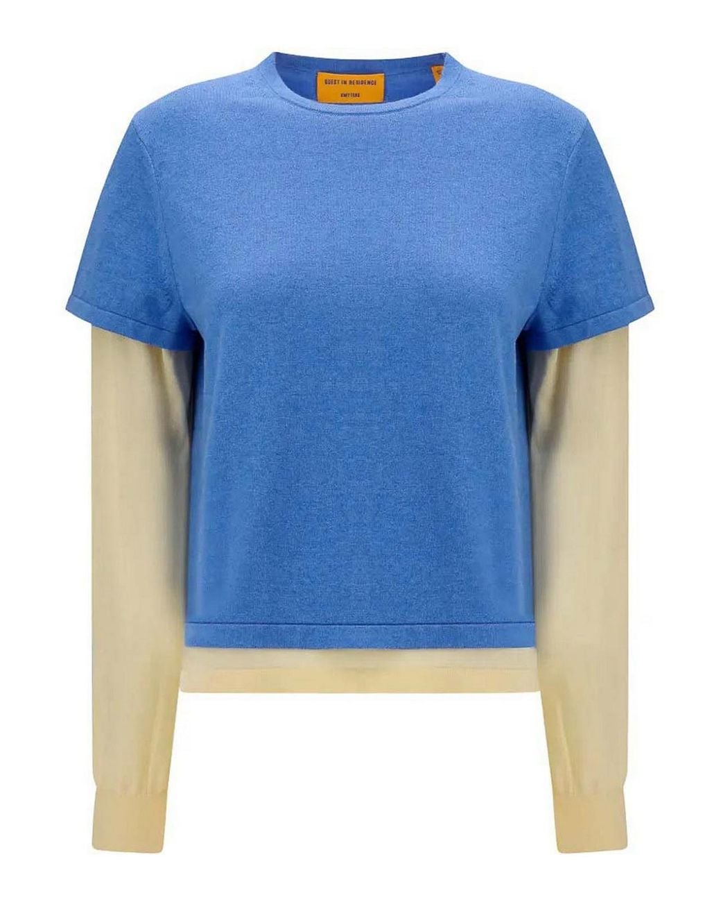 Guest In Residence Blue Sweater Double Layer