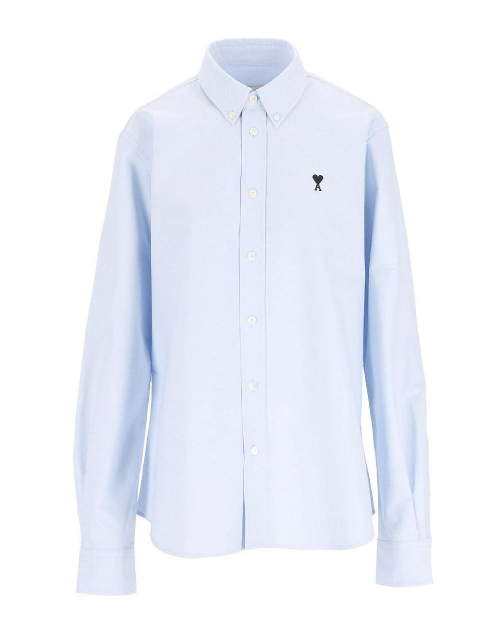AMI Blue Ami Ami De Cœur Cotton Shirt