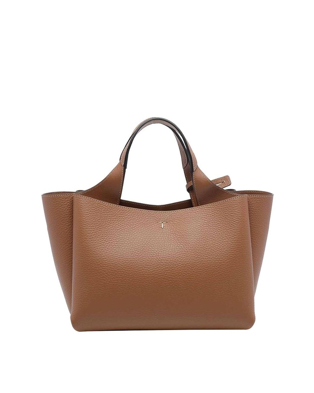 Tod's Brown Mini T Timeless Handbag