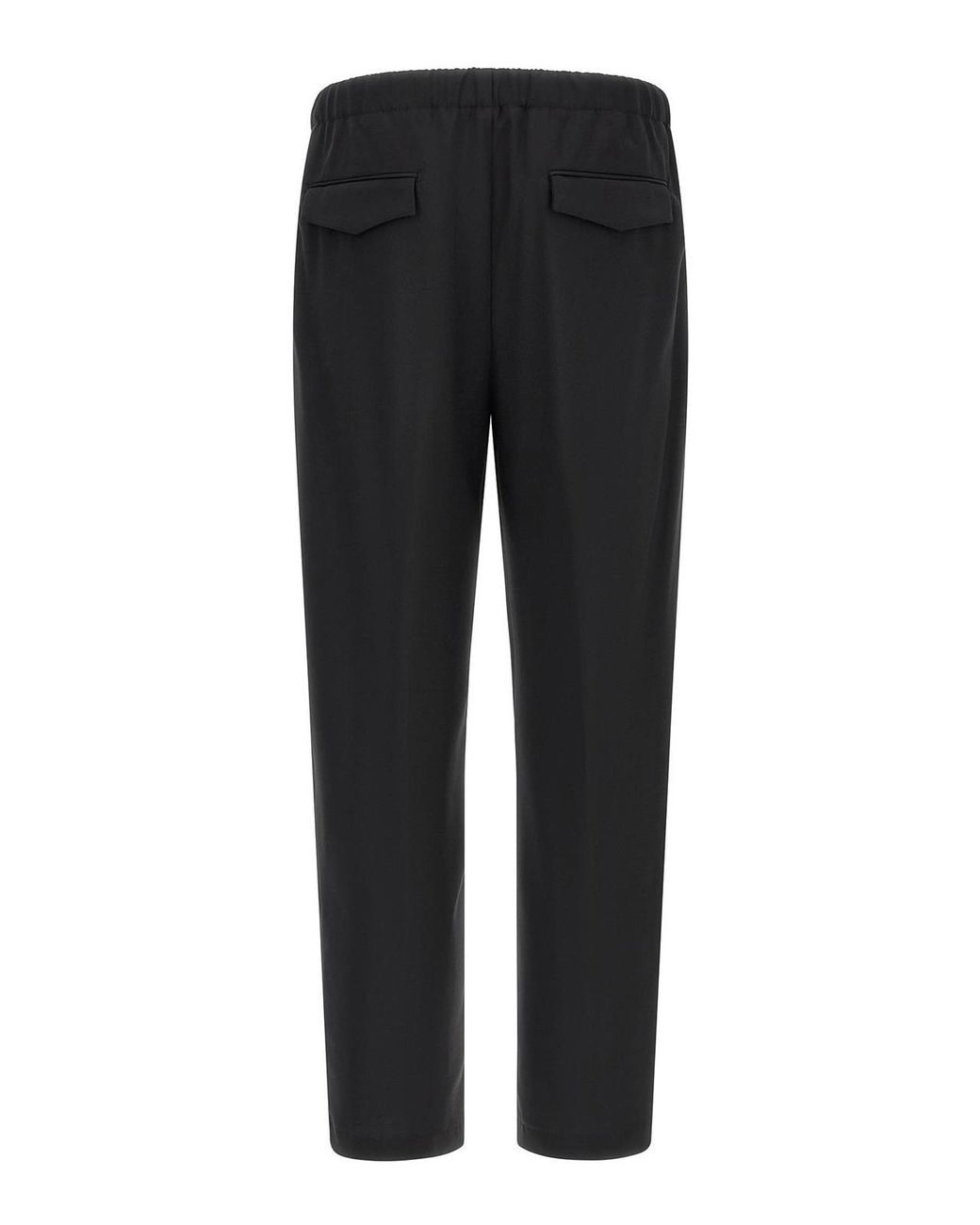 Lardini Black Virgin Wool Pants for men